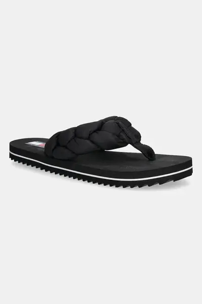 Šľapky Tommy Jeans BRAIDED THONG BEACH SANDAL