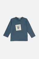 Detské bavlnené tričko s dlhým rukávom United Colors of Benetton