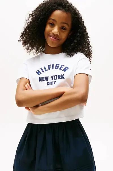 Detské bavlnené tričko Tommy Hilfiger