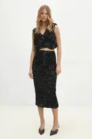 Blúzka a sukňa Answear.LAB čierna farba