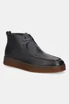 Kožené polobotky Calvin Klein HYBRID CUP APRON BOOT LTH