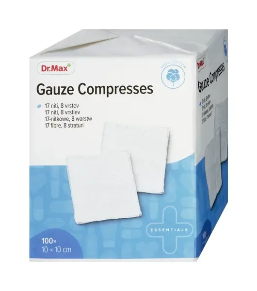 Dr. Max Gauze Compresses 10 x 10 cm 100 ks