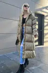 Madmext Mad Girls khaki dlhá páperová bunda