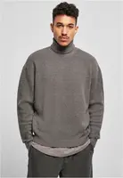 Oversized Roll Neck Sweater Asphalt
