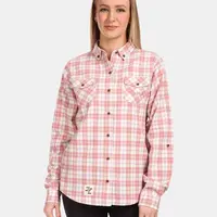 Women's sports flannel shirt Kilpi FLANNY-W Pink