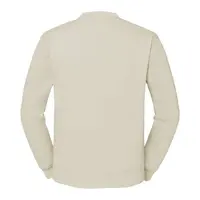 Beige Men's Sweatshirt Set-in Sweat Fruit of the Loom