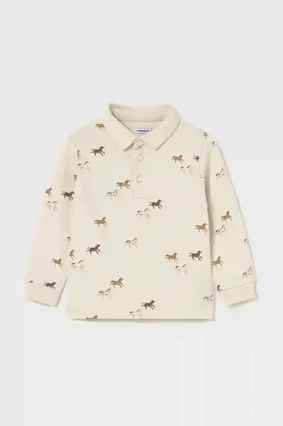 Detská bavlnená polokošeľa Mayoral