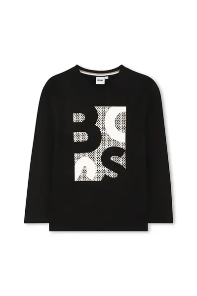 Detské tričko s dlhým rukávom BOSS