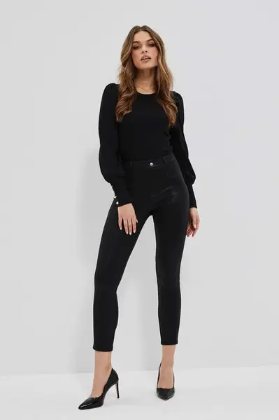 Marisse Shiny Leggings Z-Lg-3601 Black