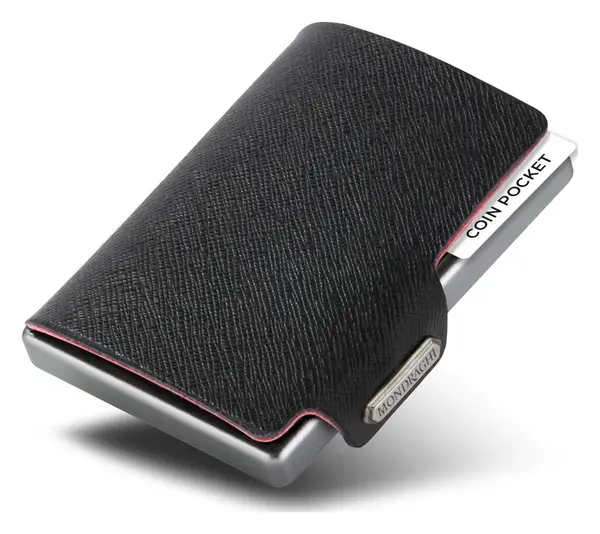 Mini peňaženka Mondraghi Saffiano Plus Black