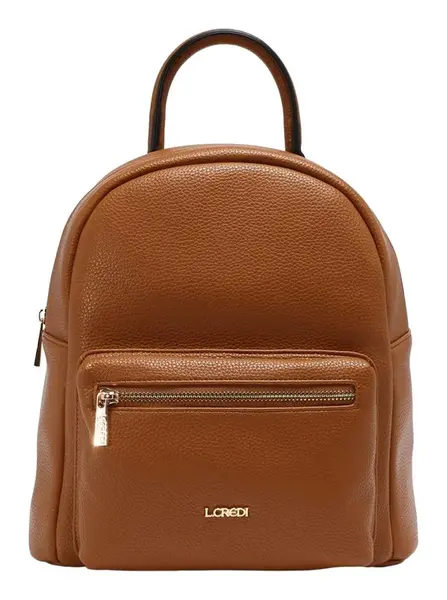 Elegantný dámsky batoh do mesta L.CREDI Budapest Backpack Cognac