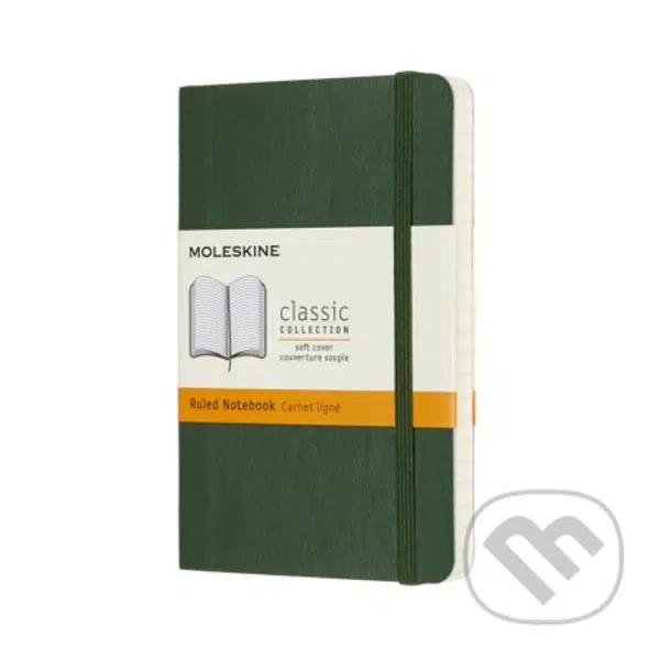 Moleskine - zelený zápisník Soft (pocket, linajkovaný)