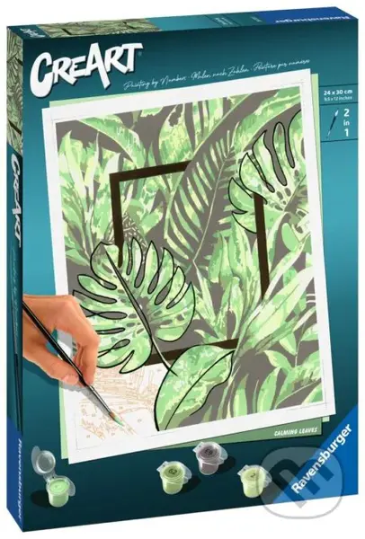 CreArt Buď šťastný: Zelené listy
