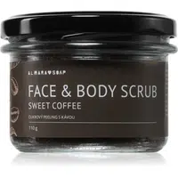 Almara Soap Face & Body Scrub cukrový peeling na tělo a obličej s vůní Sweet Coffee 110 g