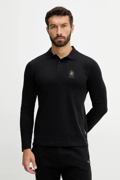 Bavlněné tričko s dlouhým rukávem Aeronautica Militare