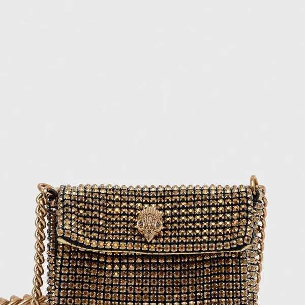 Kabelka Kurt Geiger London zlatá barva