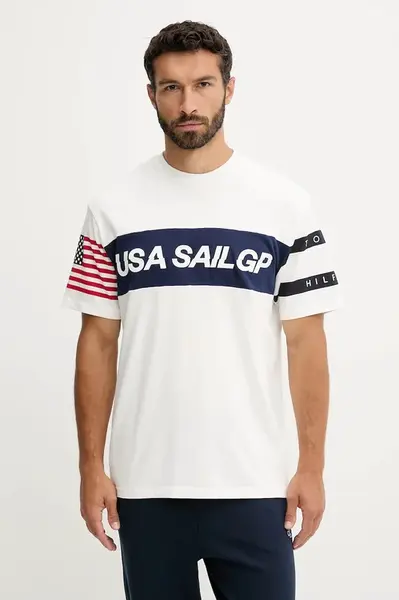 Bavlněné tričko Tommy Hilfiger x SAIL GP