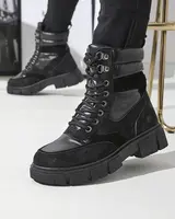 Resti Black women's insulated trapper boots Kasemi- Footwear
