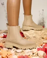 Resti Beige Women's Insulated Comfy Walk Boots