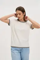 Marisse Women's T-Shirt L-Ts-4637 Off White