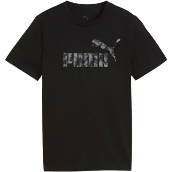 Puma ESSENTIALS CAMO TEE B Chlapecké triko, černá, velikost