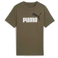 Puma ESSENTIALS 2 COLOR N0.1 LOGO TEE B Chlapecké triko, khaki, velikost