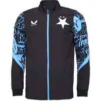 CASTORE SLAVIA PRAGUE PRE MATCH JACKET Pánská předzápasová bunda, černá, velikost