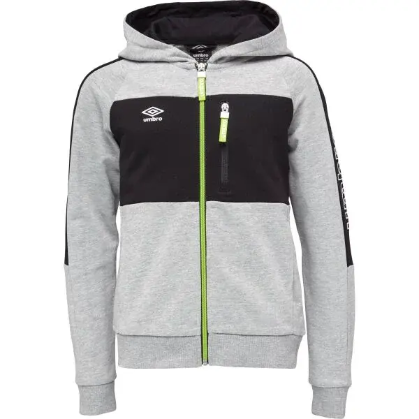 Umbro FLETCHER Chlapecká mikina, šedá, velikost 152-158