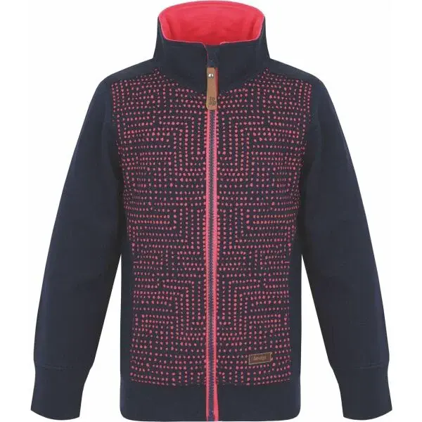 LOAP DIFENA Dívčí mikina, tmavě modrá, velikost 112-116