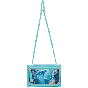 BAAGL DELFÍN Peněženka na krk, světle modrá, velikost