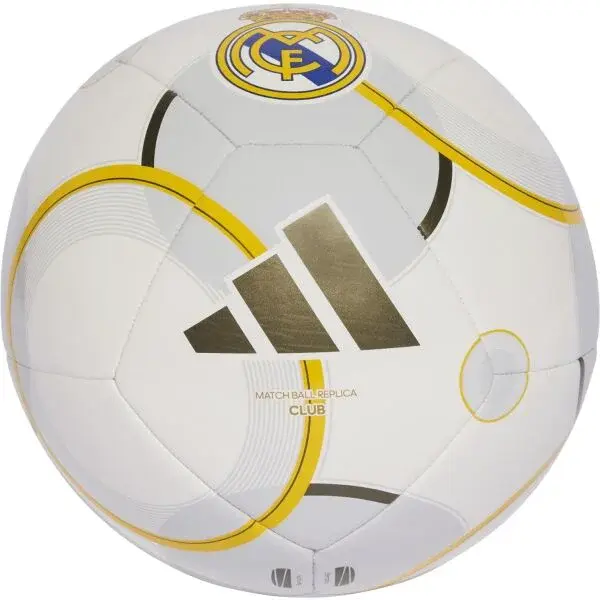 adidas REAL MADRID CLUB HOME Fotbalový míč, bílá, velikost