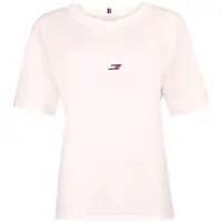 Tommy Hilfiger RELAXED TH GRAPHIC TEE Dámské tričko, bílá, velikost
