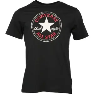 Converse STANDARD FIT  CHUCK PATCH CORE Unisex tričko, černá, velikost