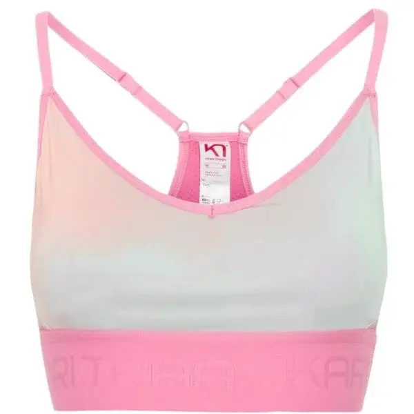 KARI TRAA VAR PRINTED Dámská sportovní podprsenka, růžová, velikost
