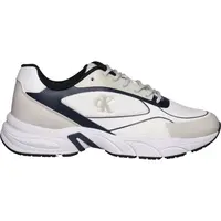 Calvin Klein RETRO TENNIS LOW KNIT MIX Pánská volnočasová obuv, béžová, velikost