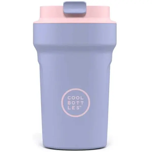 COOL BOTTLES PARADISE 350 ML Nerezový termo hrnek, fialová, velikost 350 ML
