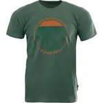 ALPINE PRO BREGAR Pánské triko, tmavě zelená, velikost