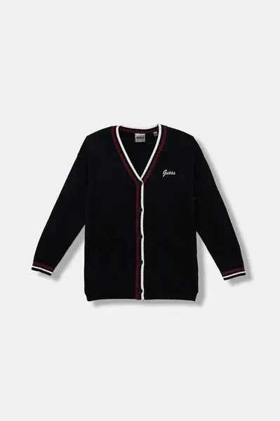 Detský kardigan s prímesou vlny Guess
