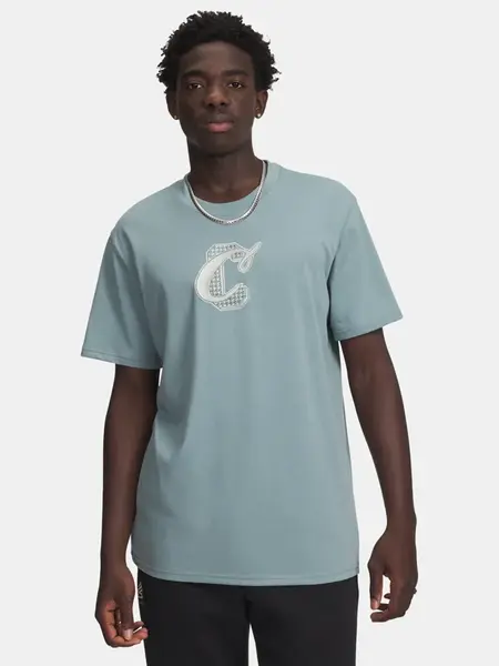 Men's T-shirt Under Armour Curry Verbiage Tee 1-GRN - Men's