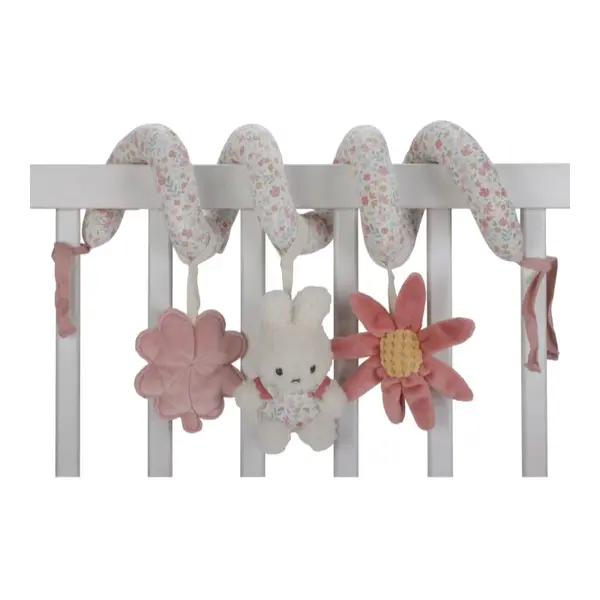 Little Dutch Miffy Fluffy Lucky Blossom Activity Spiral kontrastní závěsná hračka 0 m+ Pink 1 ks