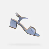 Light blue women's sandals Geox Neeraklia 50 - Women's