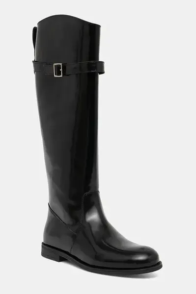 Kožené čižmy BOSS Lycia