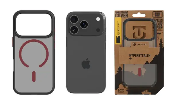 Zadní kryt Tactical MagForce Hyperstealth 2.0 pro Apple iPhone 17 Pro, černá-červená