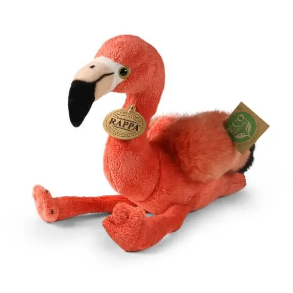 Plyšový pták plameňák 23 cm ECO-FRIENDLY