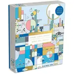 Galison Puzzle Město u moře 1000 dílků