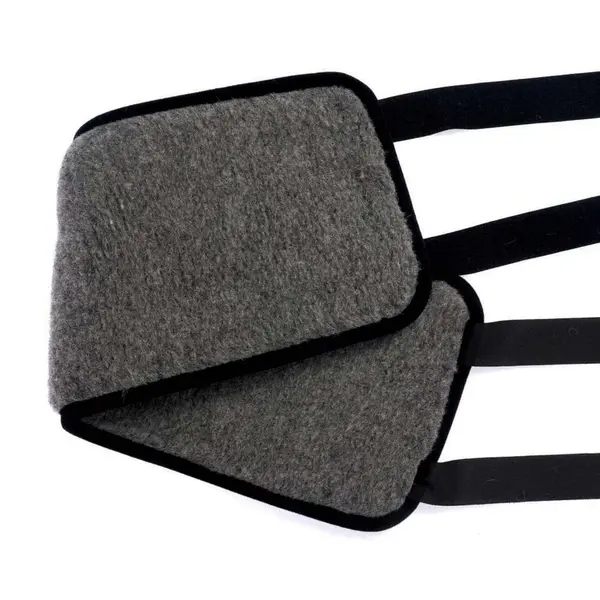 Babička Ovečková Ledvinový oboustranný pás na zavazování z ovčí vlny merino tmavě šedá
