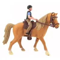 Kůň + žokej plast 15cm