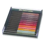 Popisovače Faber-Castell Pitt Artist Pen Brush 267422 - 12 ks, podzimní barvy