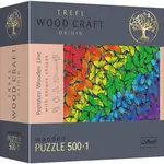 Trefl Dřevěné puzzle 501 - Duhové motýly