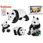 Zoolandia samec a samice pandy s mláďaty